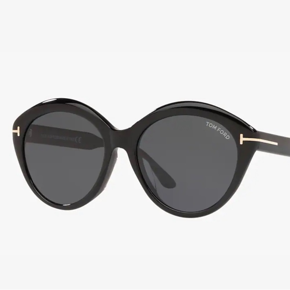 Tom Ford Maxine FT0763 01D Round Polarized Sunglasses. New. - Picture 2 of 4